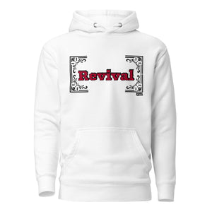 WHITE REVIVAL UNISEX HOODIE