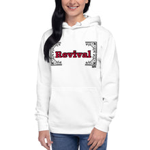 Load image into Gallery viewer, WHITE REVIVAL UNISEX HOODIE
